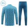 Sudadera De Entrenamiento Olympique de Marseille Cremallera De Cuarto 2024-25 Azul - Niño